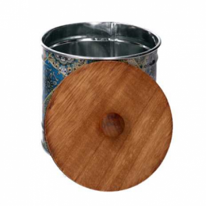 Zoom Scatola metallo mandala multicolor tondo cm ø11,7h12,3