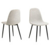 Sedia Malva Tessuto Sabbia Struttura Metallo Cm 44x54h46/86