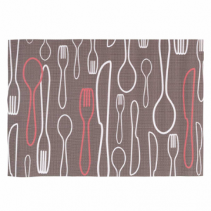 Zoom Tovaglietta plastica confezione 4pz assortiti posate cm45x30