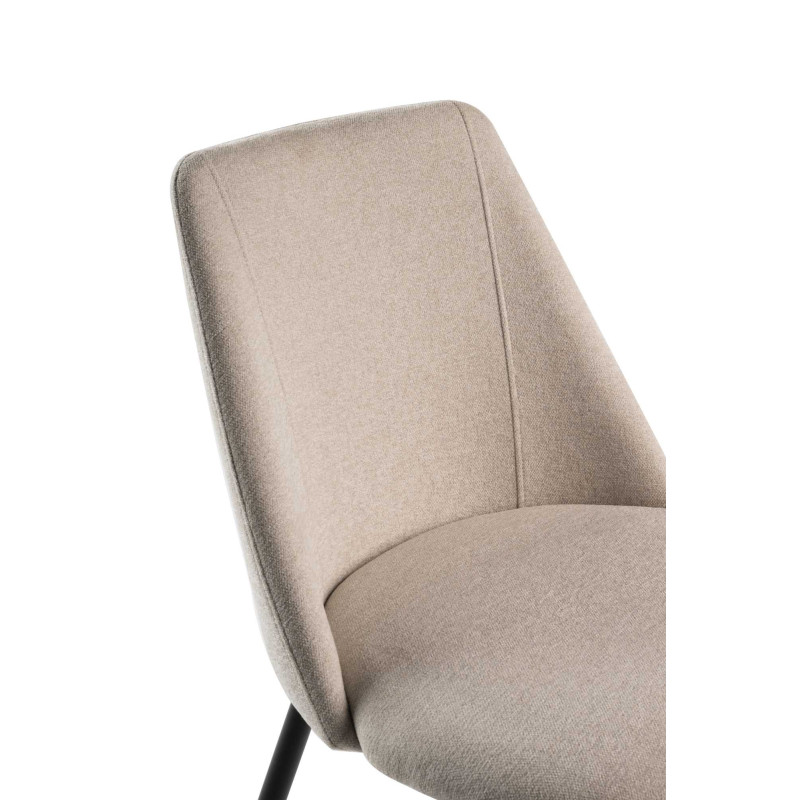 Sedia Molly Tessuto Sabbia Struttura Metallo Cm 49,2x57,5h48,5/84