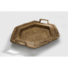 Vassoio rattan birman esagonale 2m cm44x50h7/10