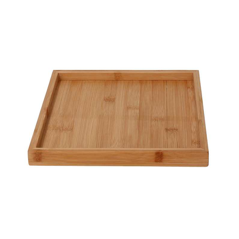Vassoio bambù naturale quadro cm20x20h2,5