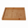 Vassoio bambù naturale quadro cm30x30h2,5