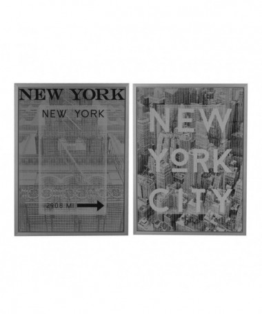 Zoom Set 2 quadri stampa New York