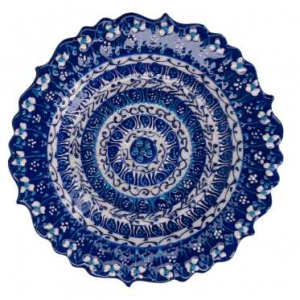 Svuotatasche ceramica blu cm ø18h2,5
