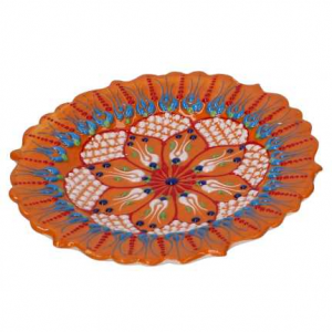Zoom Svuotatasche ceramica arancione cm ø18h2,5
