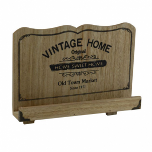 Leggio legno naturale vintage home cm30x6,3h23