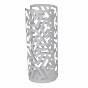 Zoom Portabicchiere metallo frecce bianco tondo cm ø8h20