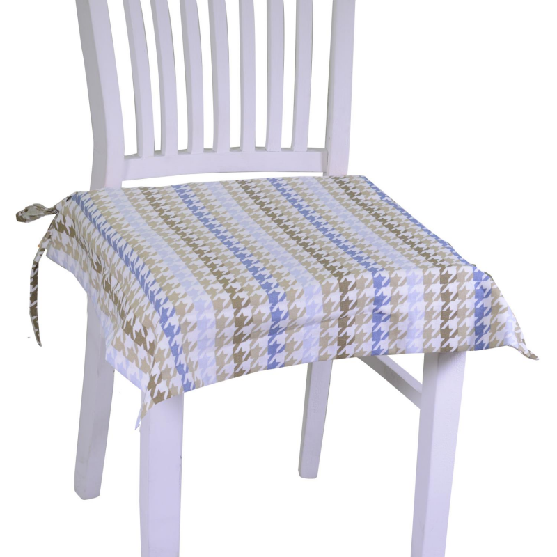 Cuscino sedia tessuto london avio quadrocm40x40h4