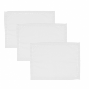 Canovaccio set 3 pezzi juliette biancocm50x70