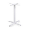 Base Tavolo Acciaio Peter Top Ghisa Bianco Cm 55x55h73
