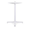Base Tavolo Acciaio Peter Top Ghisa Bianco Cm 55x55h73