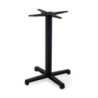 Base Tavolo Acciaio Peter Top Ghisa Nero Cm 55x55h73