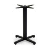 Base Tavolo Acciaio Peter Top Ghisa Nero Cm 55x55h73