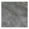 Tavolino Metallo Top Pietra Sinterizzata Grigio Cm 65x65h45