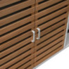 Mobile Idaho Bianco Teak Top Pietra 160×60 H90 | Levante Shop
