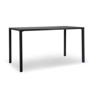 Tavolo Metallo New Elma Gambe Smontate Antracite Rettangolare Cm 140x70h75