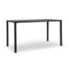 Tavolo Metallo New Elma Gambe Smontate Antracite Rettangolare Cm 140x70h75