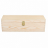 Cassetta portabottiglie vino legno naturale 1 bottiglia champagne cm 38x13h12