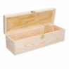 Cassetta portabottiglie vino legno naturale 1 bottiglia champagne cm 38x13h12