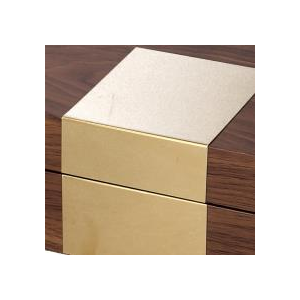 Scatola legno 1-2 marrone rettangolare cm31x20h10