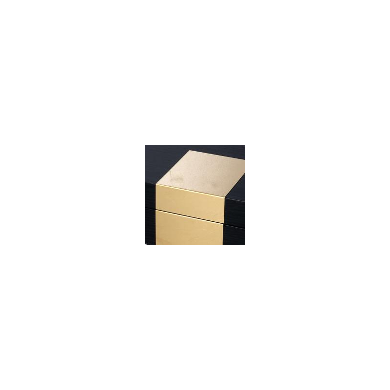 Scatola legno 1-2 nero rettangolare cm31x20h10