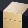 Scatola legno 1-2 nero rettangolare cm 31x20h10