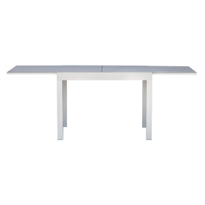 Tavolo Spalato allungabile 104-208x75 cm alluminio bianco