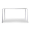 Tavolo Metallo New Elma Gambe Smontate Bianco Rettangolare Cm 140x70h75