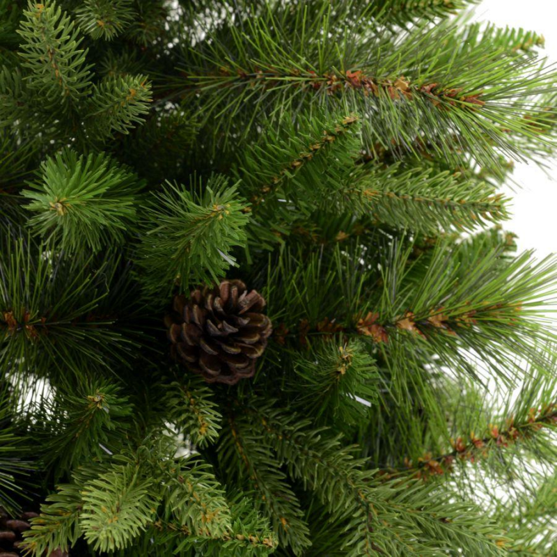 Albero Sinai verde c/pigne cmø137h240 con 2982 rami