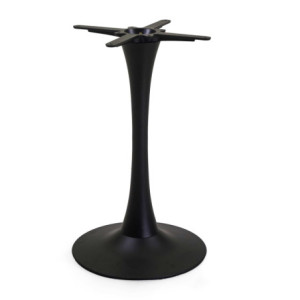 Base Tavolo Acciaio Harvin Nero Tondo Cm ø45h73,5