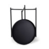 Tavolino Metallo Hiro Antracite Tondo 2piani Cm ø40h50