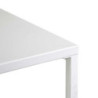 Tavolo Bar Metallo New Elma Con Poggiapiedi Bianco Quadro Cm 60x60h110