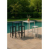 Sgabello Bar Metallo New Elma Bianco Cm 30x30h75