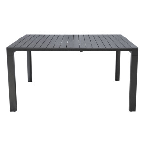 Tavolo alluminio allungabile Giacinto antracite 100-150x150 Moia