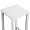 Sgabello Bar Alluminio Alma Bianco Cm 30x30h75