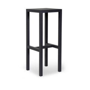 Sgabello Bar Fisso Metallo New Elma Antracite Cm 30x30h75