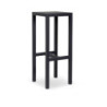 Sgabello Bar Fisso Metallo New Elma Antracite Cm 30x30h75