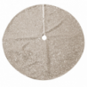 Copribase albero tessuto con pailette champagne cm ø90