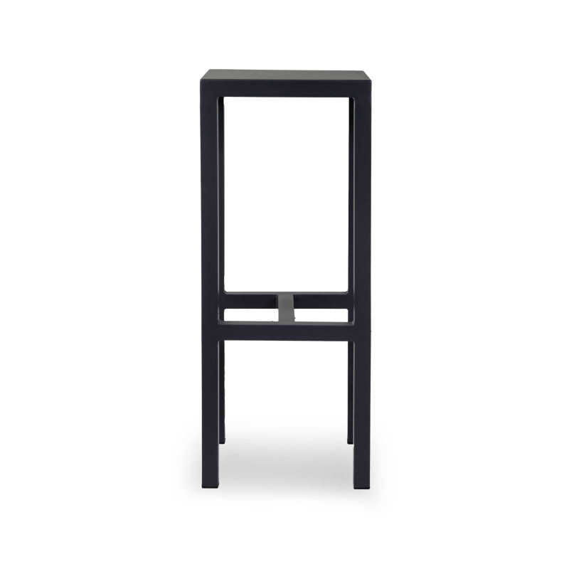 Sgabello Bar Fisso Metallo New Elma Antracite Cm 30x30h75