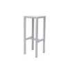 Sgabello Bar Fisso Metallo New Elma Bianco Cm 30x30h75