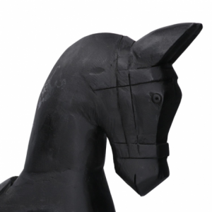 Cavallo legno nero cm36x9h39
