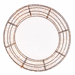 Zoom Ghirlanda 900 led metallo luce bianco caldo cm ø38h6,5