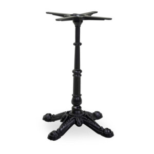 Base Tavolo Bistrot Ghisa 4 Zampe Nero Cm 43x43h72