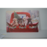 Quadro led legno cani multicolor rettangolare cm 60x40h1,8
