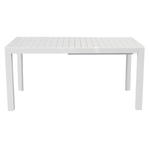 Tavolo alluminio allungabile Giacinto bianco 100-150x150 Moia