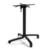 Base Tavolo Alluminio Ronan Autolivellante Ribaltabile Impilabile Nero cm 67x67h72
