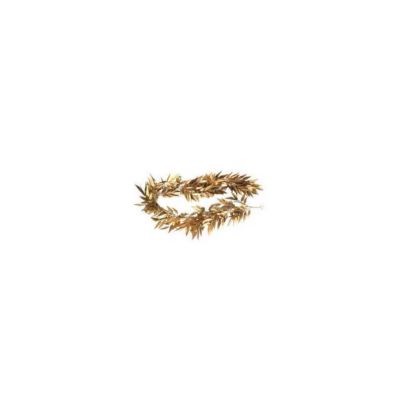 Festone plastica eucalipto oro cm180x20h5