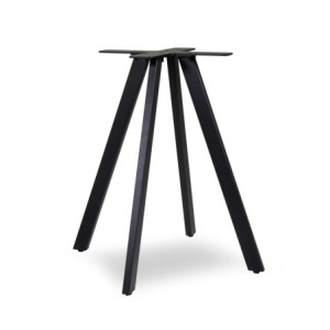 Base Tavolo Acciaio Ronny Nero Cm 69x69h72