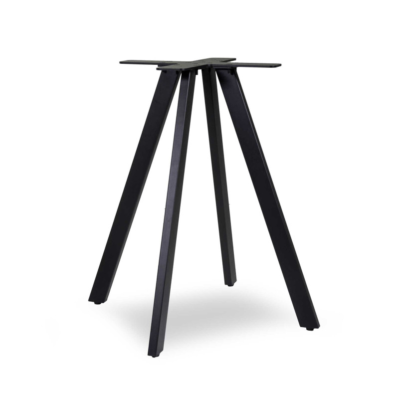 Base Tavolo Acciaio Ronny Nero Cm 69x69h72